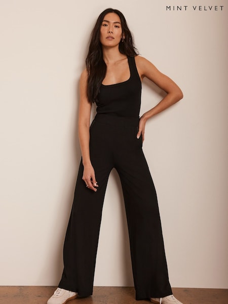 Mint Velvet Palazzo Wide Leg Trousers (G00489) | €60