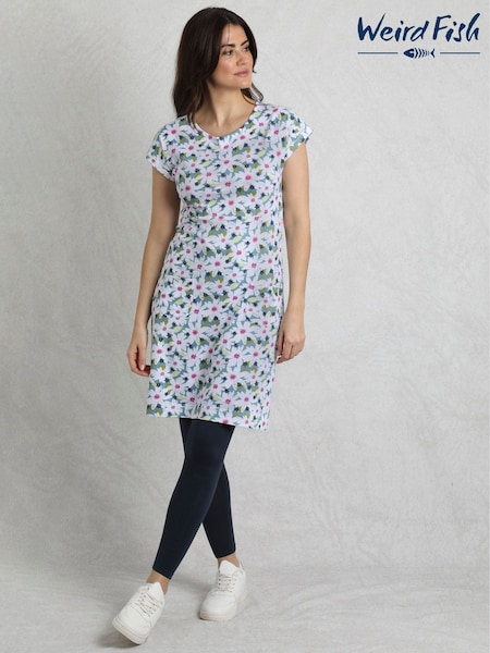 Weird Fish Tallahassee 100% Organic Cotton Printed Jersey Dress (G00490) | €71