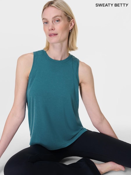 Sweaty Betty Blue Soft Flow Studio Tank Top (G00525) | €64