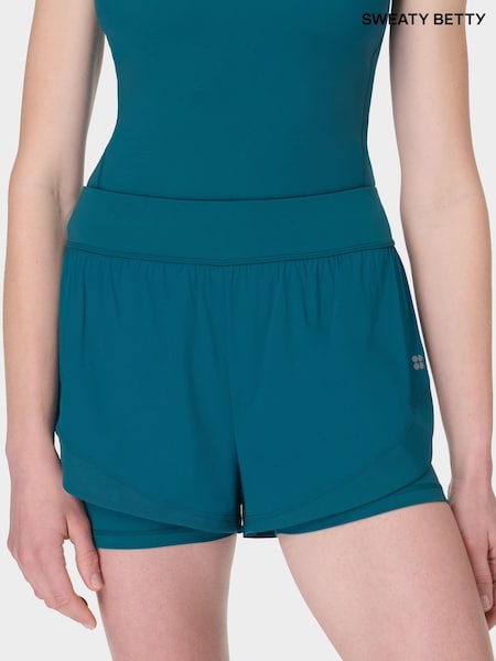 Sweaty Betty Blue Tempo Run Shorts (G00530) | €86