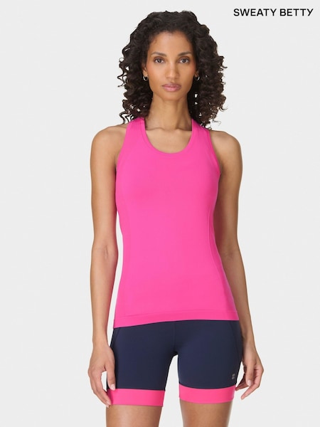 Sweaty Betty Pink Athlete Seamless Workout Tank Top (G00566) | €51
