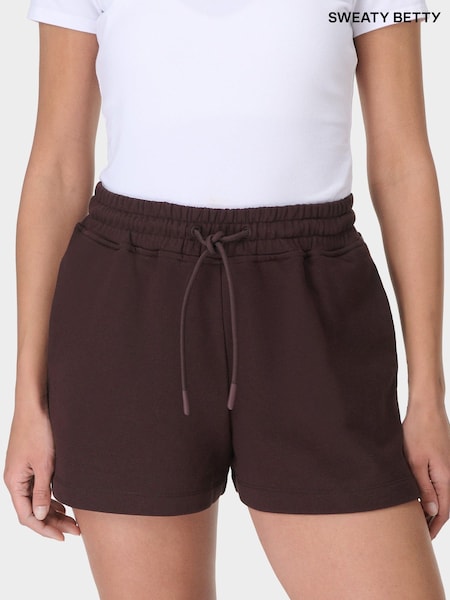 Sweaty Betty Brown Revive Boxy Shorts (G00598) | ₪251