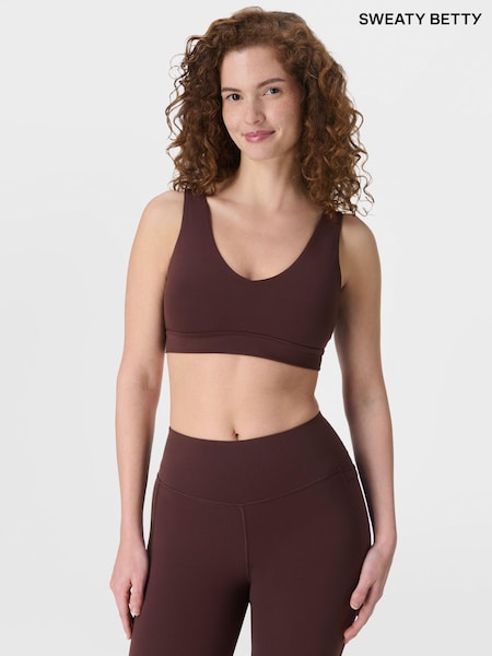 Sweaty Betty Brown Ultimate Studio Voop Bra (G00616) | €60