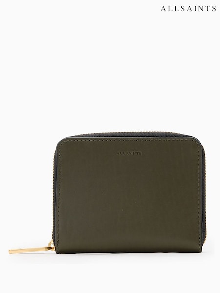 Зеленый - AllSaints Lena Hex Zip Wallet (G00707) | €91