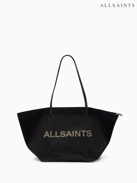 Preto - AllSaints Serafina Canvas Tote Bag (G00716) | R$ 1.175