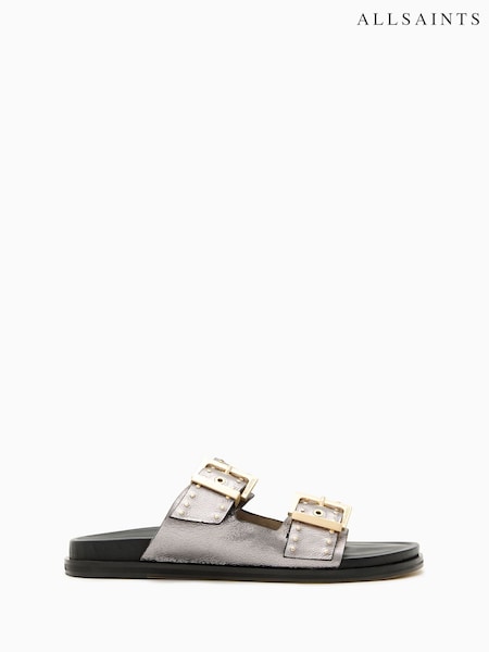 AllSaints Grey Magda Stud Sandals (G00728) | 10,154 UAH