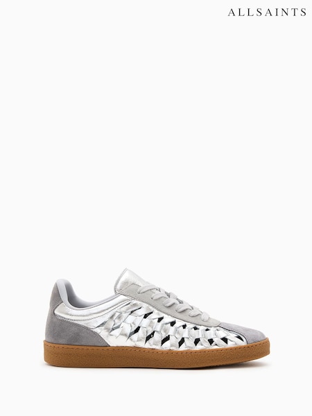 Серебряный - AllSaints Velma Woven Sneakers (G00738) | €224