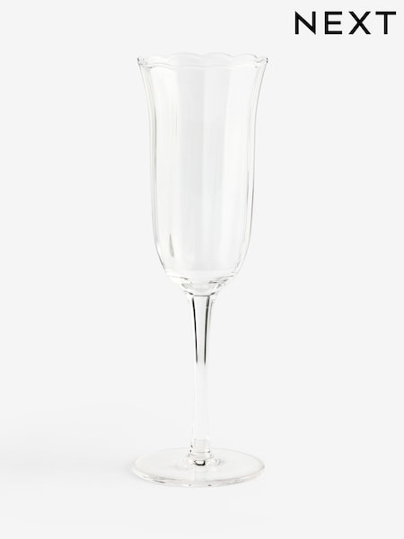 Set of 4 Clear Sadie Champagne Flutes (G00763) | €39