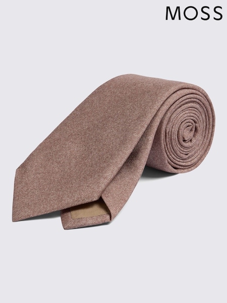 MOSS Pink Bottinelli Silk Semi-Plain Tie (G00834) | €53