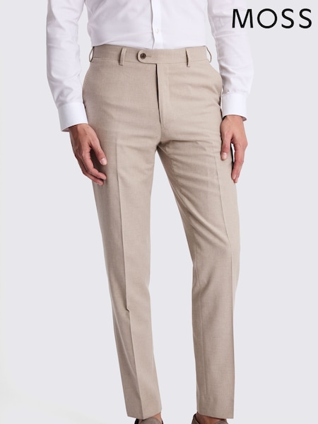 MOSS Natural Tailored Fit Trousers (G00836) | €284