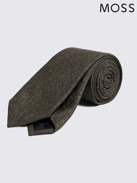 MOSS Green Bottinelli Silk Semi-Plain Tie (G00839) | €51