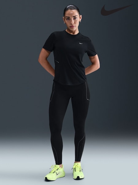 Nike Black Swift Therma-FIT ADV High-Waisted 7/8 Reflective Running Leggings (G00967) | €120