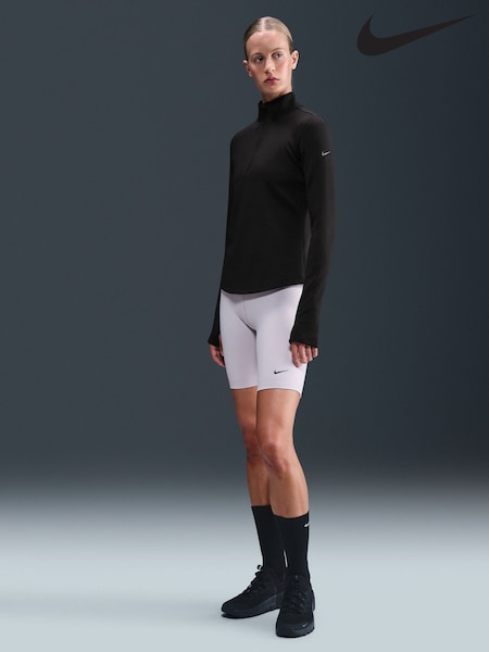 Schwarz - Nike One Therma-FIT 1/2 Zip Mid Layer T-Shirt (G00970) | 78 €