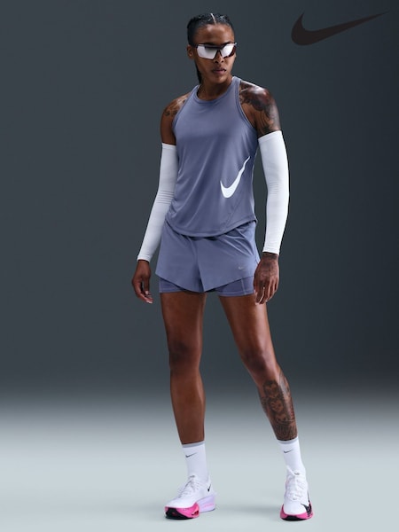 Nike World Indigo Blue Tempo Swoosh Logo Running Vest Top (3mths-7yrs) (G01022) | €35