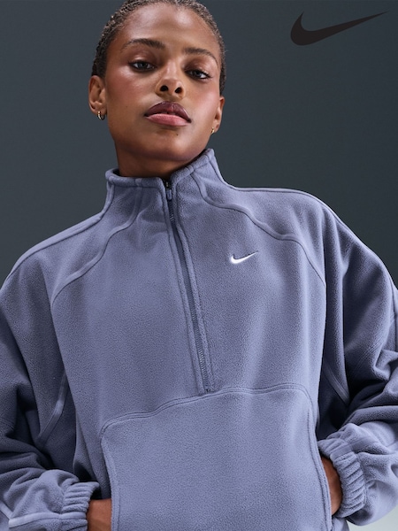 Nike World Indigo Blue One Half Zip Polar Fleece (G01086) | €106