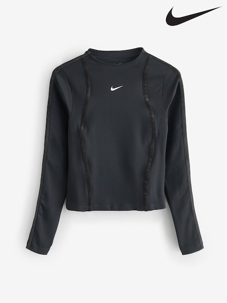 Nike Black One DriFIT Long Sleeve Fitted Top (G01110) | €64