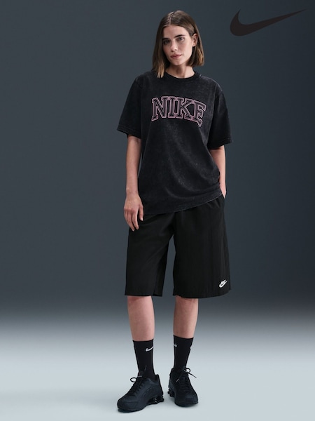 Nike Black Oversized Graphic Print Logo T-Shirt (G01112) | €56