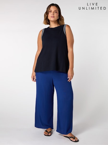 Live Unlimited Curve Petite Crinkle Drawstring Trousers (G01194) | 92 €