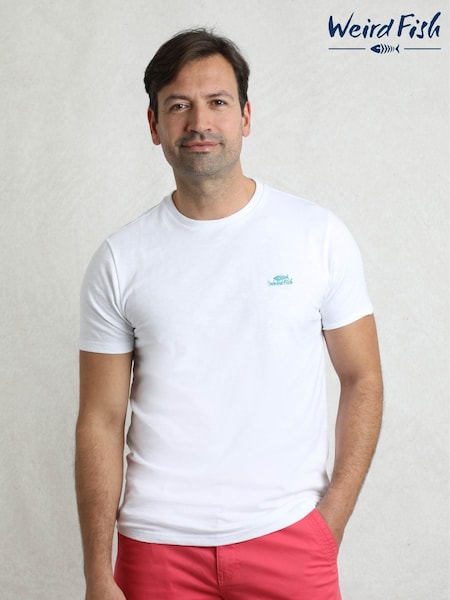 Weird Fish Off White Fished Branded 100% Cotton T-Shirt (G01238) | 124 QAR