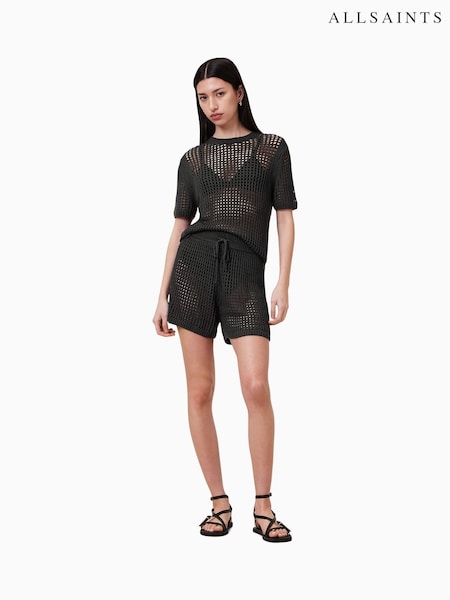AllSaints Black Paloma Shorts (G01246) | €117