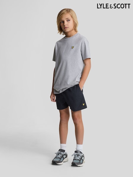 Lyle & Scott Blue Plain Swim Shorts (G01335) | 148 QAR - 173 QAR
