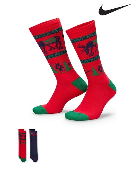 Nike Natural Fairisle Crew Socks 2 Pack (G01345) | €23