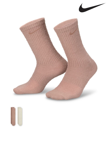 Nike Natural Cosy Everyday Cushioned Crew Socks 2 Pack (G01357) | €24