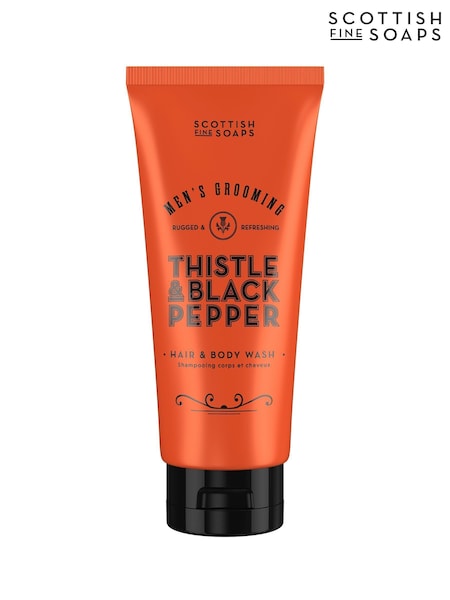 Scottish Fine Soaps Thistle  Black Pepper Hair & Body Wash 200ml (G01445) | €16