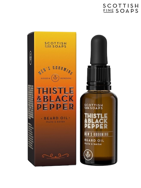Scottish Fine Soaps Thistle & Black Pepper Beard Oil 30ml (G01450) | €18.50