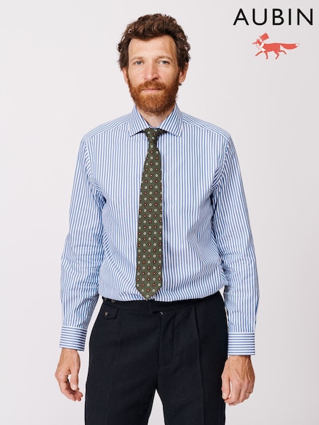 Aubin Hardy Cut Away Collar Shirt (G01455) | 485 QAR