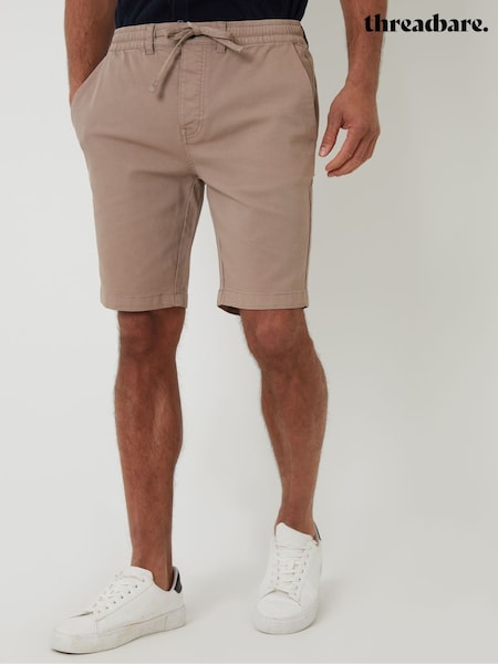 Threadbare Natural Regular Fit Elasticated Waist Stretch Chinos Shorts (G01546) | 1,442 UAH
