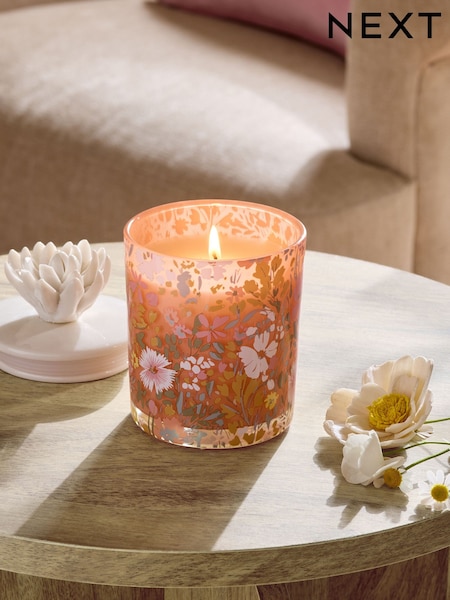 Orange Blossom Floral Decorative Candle (G01599) | €15.50