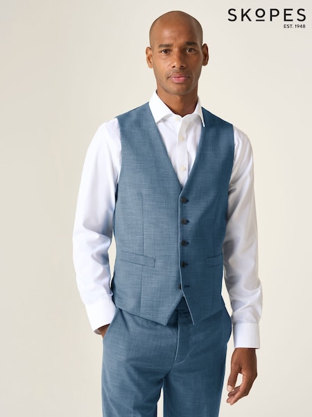 Skopes Blue Tailored Fit Lucien Suit Waistcoat (G01712) | €73