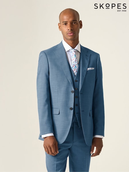 Skopes Light Blue Tailored Fit Lucien Suit Jacket (G01713) | €165