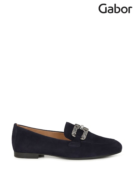 Gabor Blue Jackie Suede Fashion Casual Shoes (G01774) | ‏58 ر.ع.‏