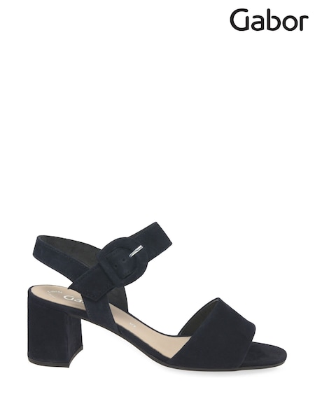 Gabor Blue Kooky Suede Dress Sandals (G01804) | 494 ر.ق.