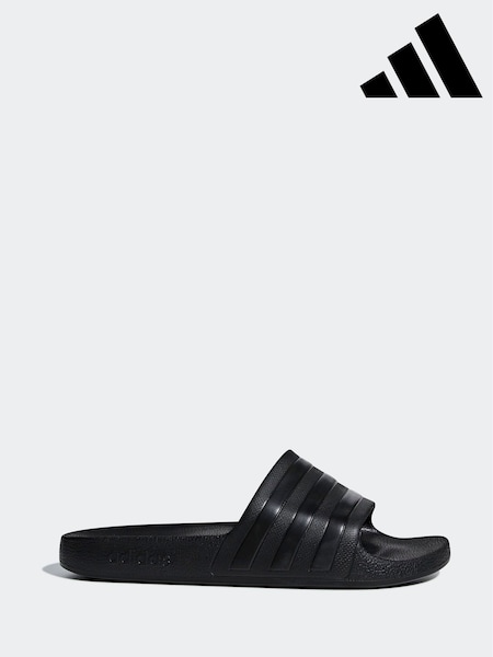 adidas Black Sportswear Adilette Aqua Slides (G01886) | €27