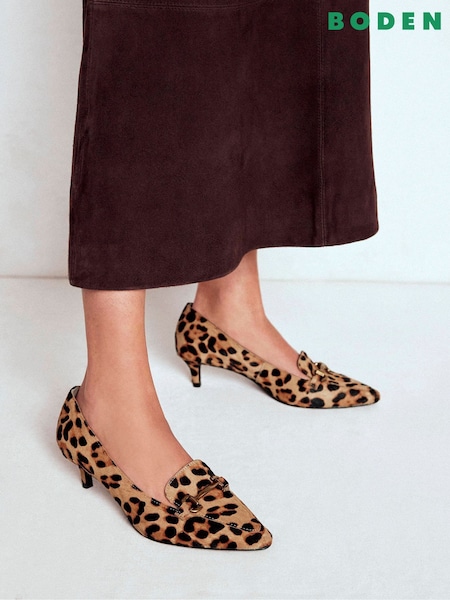 Boden Brown Iris Heel Snaffle Point Loafers (G01979) | R$ 1.470