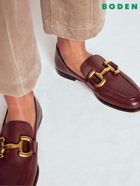 Boden Red Iris Snaffle Loafers (G01989) | R$ 1.175