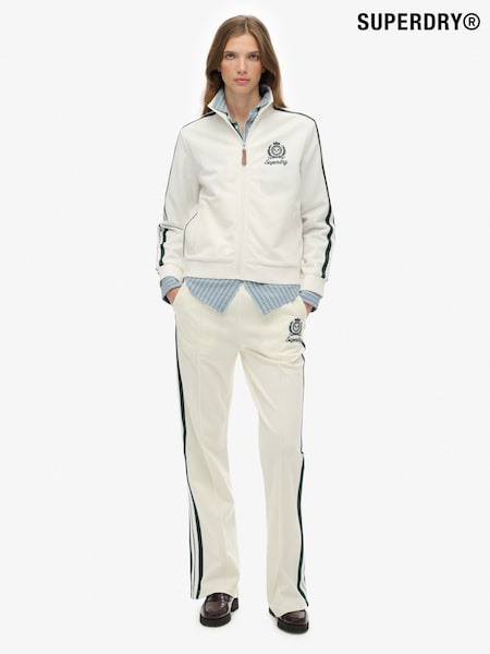 Superdry White Country Club Track Top (G02072) | €84