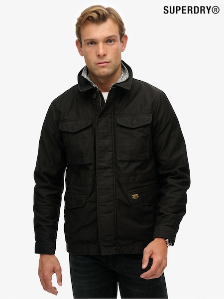 Superdry Black Collared M65 Jacket (G02087) | €144