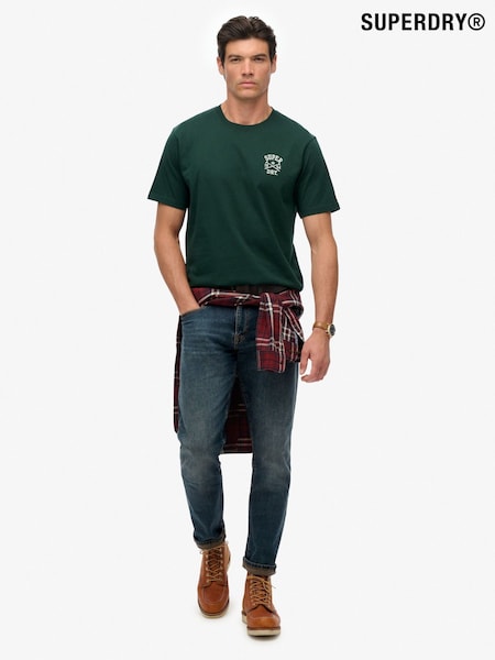 Superdry Green Athletic Club T-Shirt (G02089) | 134 QAR