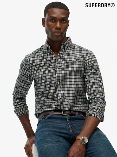 Superdry Blue Premium Check Oxford Shirt (G02097) | €68