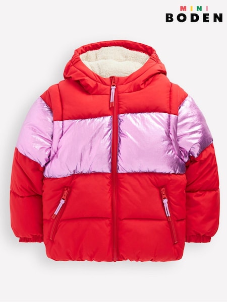 Boden Red 2-in-1 Padded Coat (G02262) | €87 - €96
