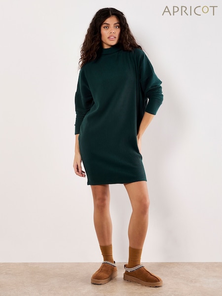 Apricot Green Thick Rib Cocoon Dress (G02426) | €51