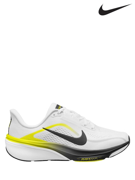 White/Black Yellow - Nike Pegasus 42 Road Running Trainers
