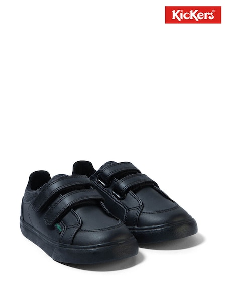 Kickers Black Infant Boys Tovni Twin Vel Leather Shoes (G02603) | €59