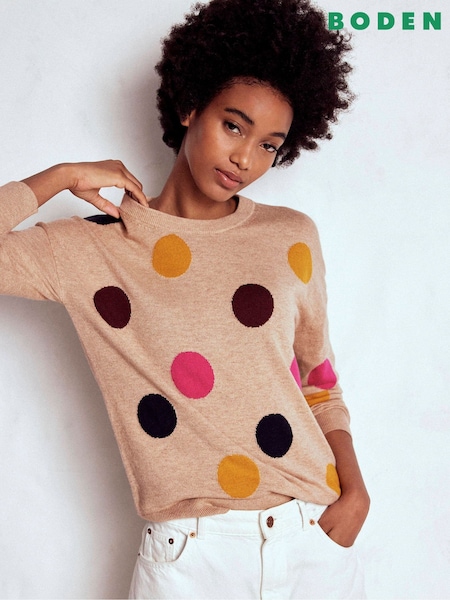 Boden Pink Natasha Novelty Jumper (G02615) | €108