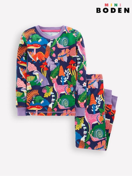 Boden Dark Green Snug Glow-In-The-Dark Pyjamas (G02629) | 134 QAR - 158 QAR