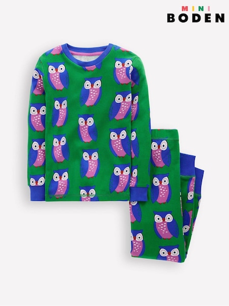 Boden Green Snug Glow-In-The-Dark Pyjamas (G02633) | 134 QAR - 158 QAR